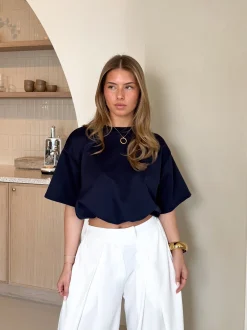 Mia tshirt navy blauw