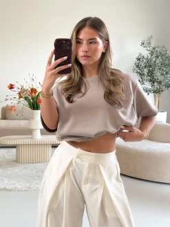 Mia tshirt taupe