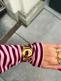 Moon armband goud