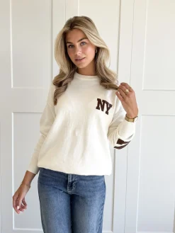 New York trui beige