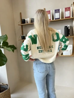 New York trui groen