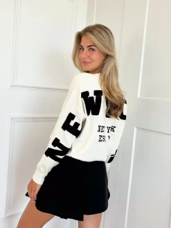 New York trui wit
