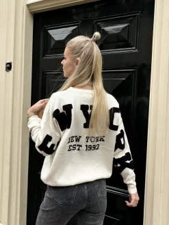 New York trui wit