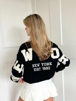 New York trui zwart