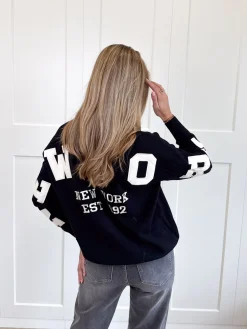 New York trui zwart
