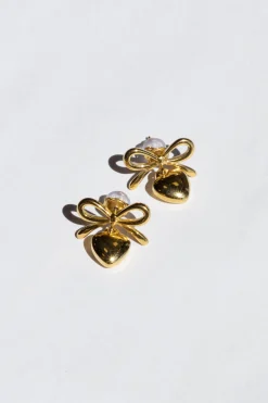 Oorbel Bow Love goud