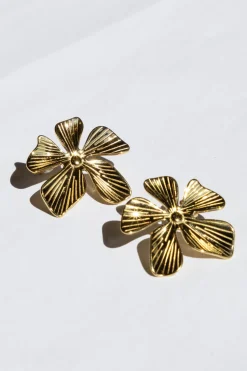 Oorbel Floral goud