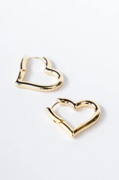 Oorbel gold heart