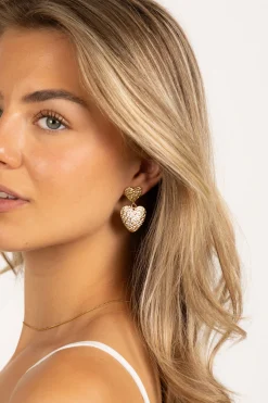 Oorbel Heartdrop goud