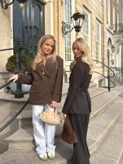 Oversized blazer Aveline bruin