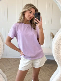 Oversized T-shirt lila