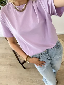 Oversized T-shirt lila