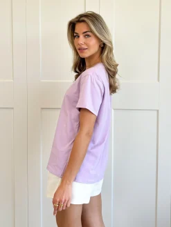Oversized T-shirt lila