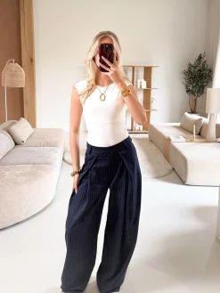 Pantalon Celina blauw