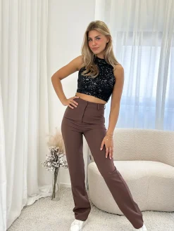 Pantalon Esther bruin