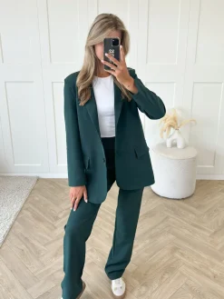 Pantalon Esther donker groen