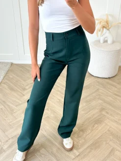 Pantalon Esther donker groen