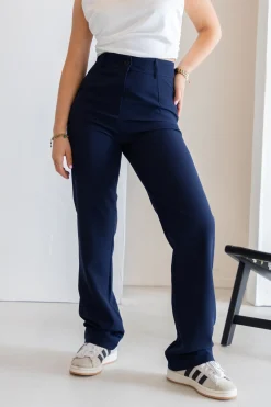 Pantalon Esther marine blauw