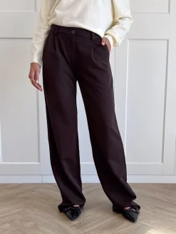 Pantalon low waist Steff bruin