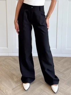 Pantalon low waist Steff zwart