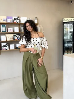 Pantalon Mavie groen