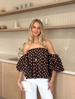 Polkadots top Bibi bruin