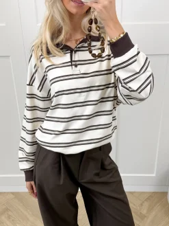 Polo sweater Luna beige