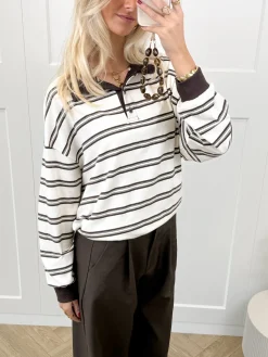 Polo sweater Luna beige