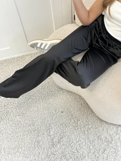 Satin broek Tess zwart
