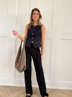 Shopper Suède leopard