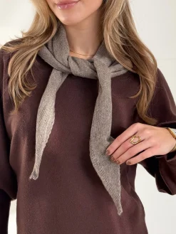 Sjaal Noëlle taupe