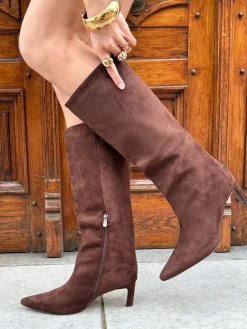 Slouchy laars bruin