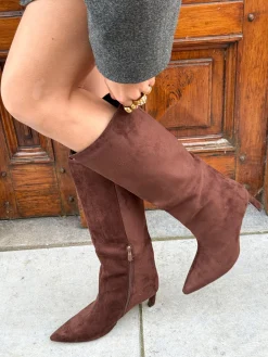 Slouchy laars bruin