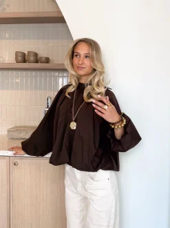 Steffie blouse bruin
