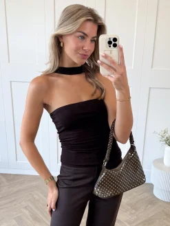 Strapless top Fiona bruin