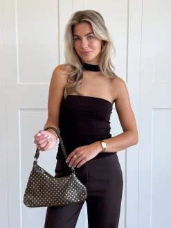 Strapless top Fiona bruin