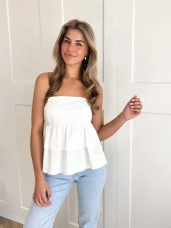 Strapless top Zoë wit