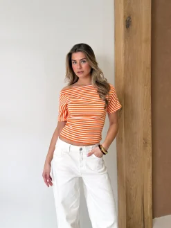 Strepen top Kate oranje