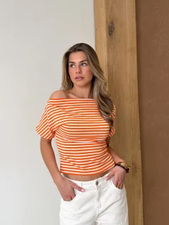 Strepen top Kate oranje