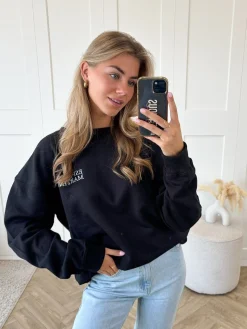 Sweater Espresso martini zwart
