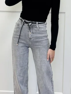 Taille knoopriem zwart