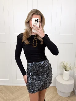 Top Celina zwart