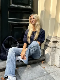 Top Nina navy