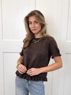 Top Noélie bruin