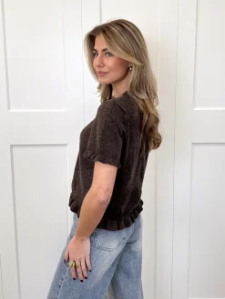 Top Noélie bruin