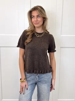Top Noélie bruin