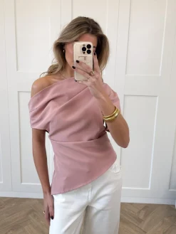 Top off shoulder Candice roze