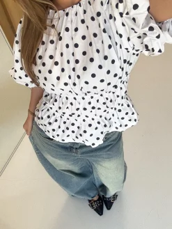 Top polkadots wit