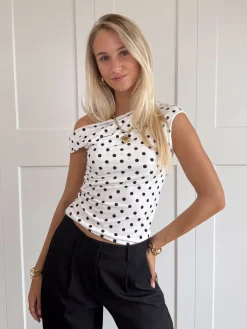 Top Valerie wit