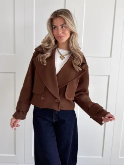 Trenchcoat jas Elena bruin